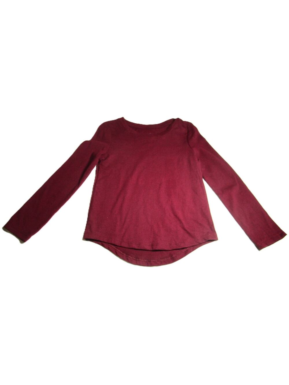 Cat & Jack Toddler Burgundy Tee Size 4T Unisex Long Sleeves Eco-Fashion Shirt